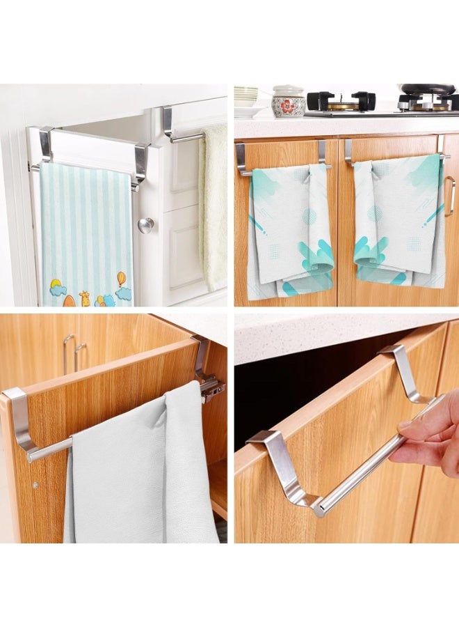 Multi-Functional Over-the-Door Towel Bar – Space-Saving Design for Kitchen, Bathroom & Living Room – Perfect for Hand Towels, Kitchen Towels & Bath Towels – Rust Resistant Stainless Steel - Image 2